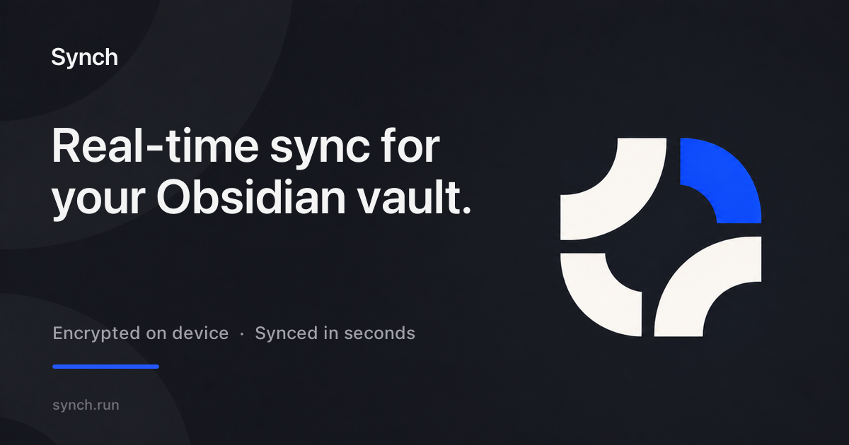 Best Obsidian Sync Alternatives in 2026 - Synch